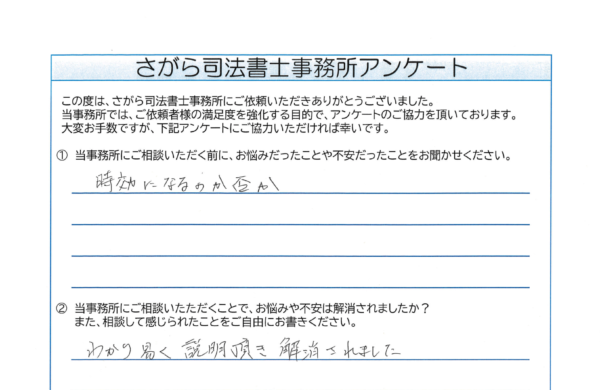 時効援用を相談されたH様（40代） 